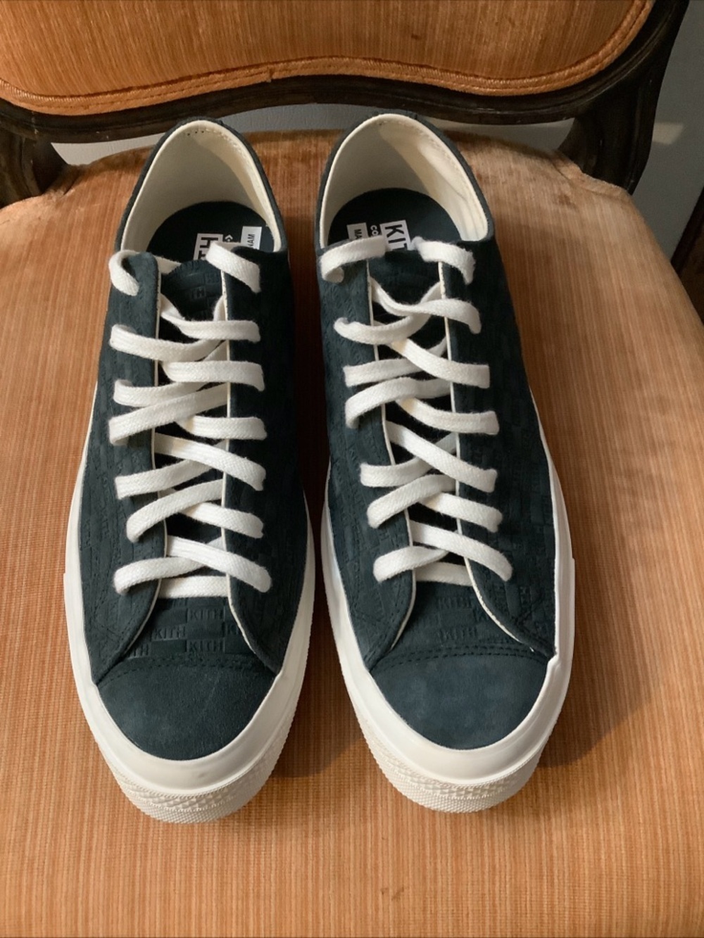 Kith x Converse Chuck Taylor All Star 70 Ox Green Scarab Monogram Pack Men's 11​